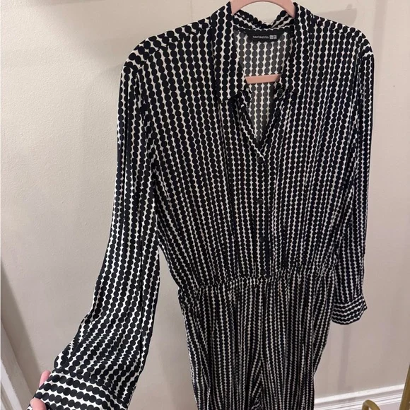 Marimekko for Uniqlo Black and White Striped Jumpsuit - Picture 2 of 6